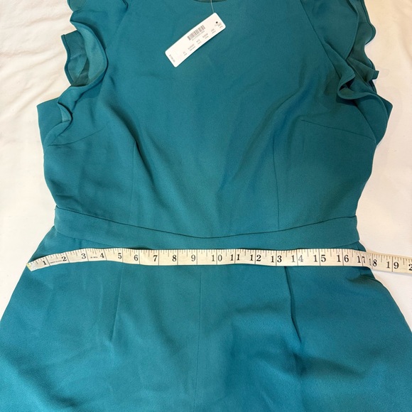 NWT J. Crew Sleeveless Ruffle Jumpsuit Blue - Picture 7 of 16